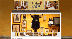 Desktop Screenshot of elalberorestaurante.com